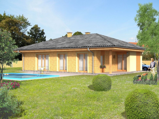 Projekty domov bungalov 15